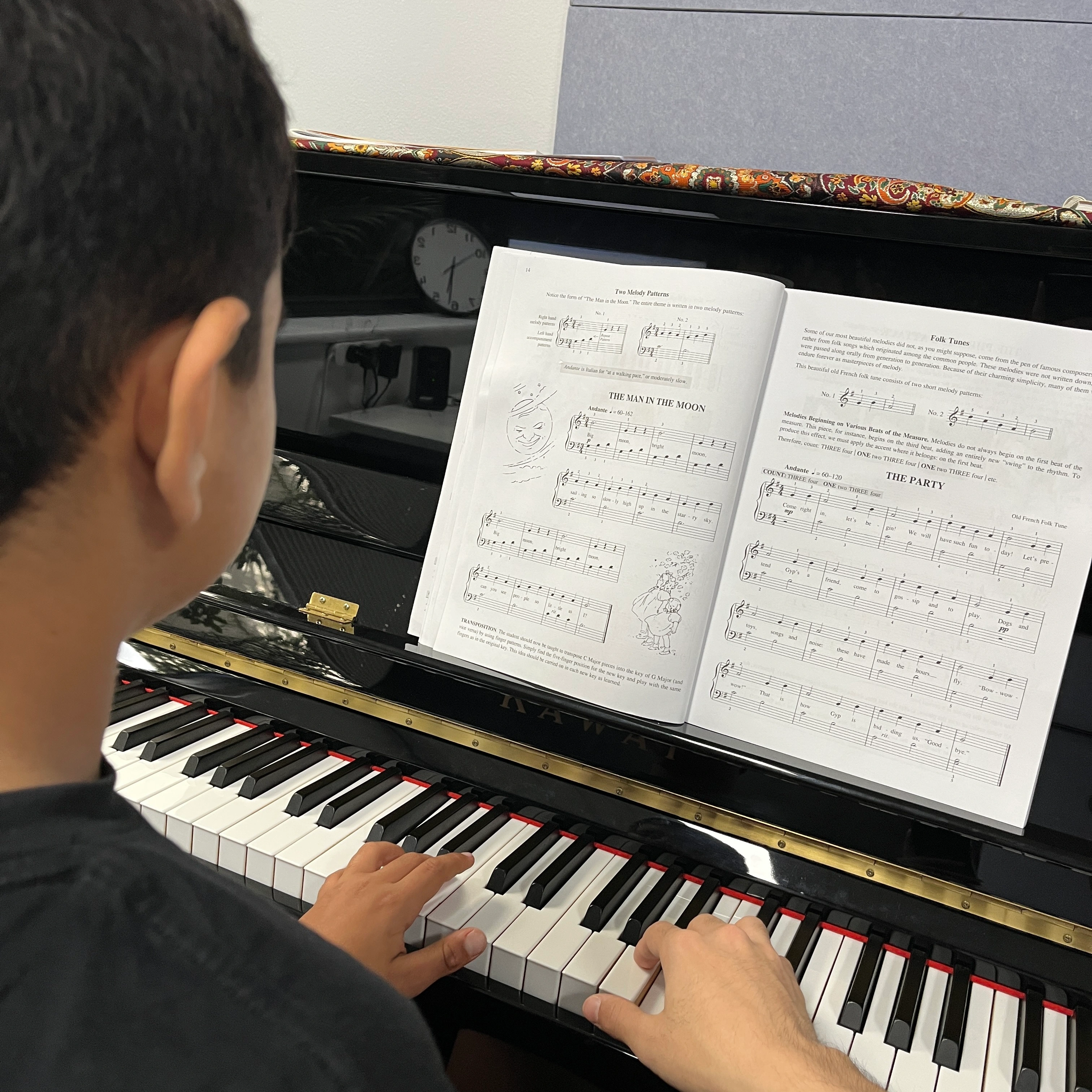 Student taking Piano Lesson at Music Academy in Parramatta